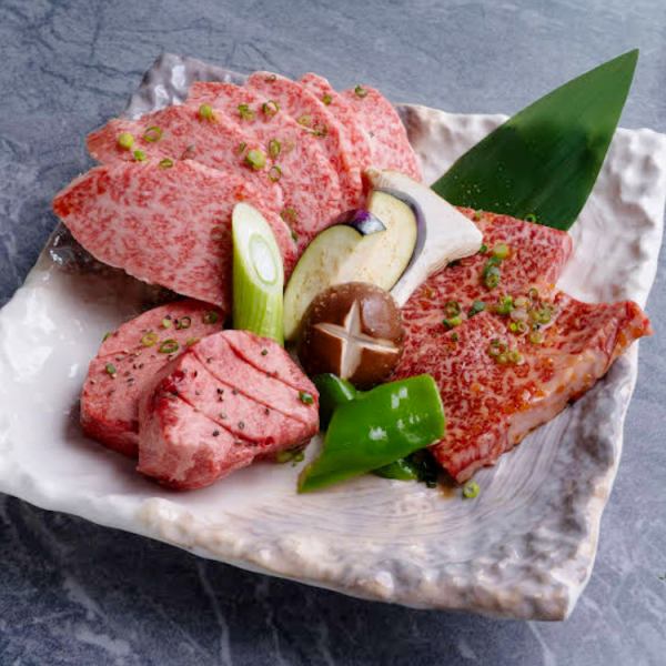 極厚タン入り!特選和牛を堪能する3種盛り合わせ