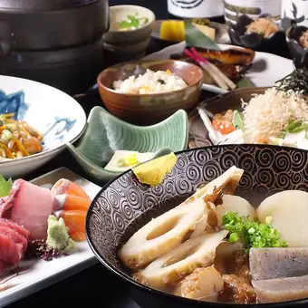 10月~【れんげ】5000円八海山清酒が飲み放題!刺身やおでん、旬の和食をお気軽に。