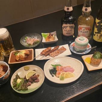 生ビールも!2時間飲み放題付きコース