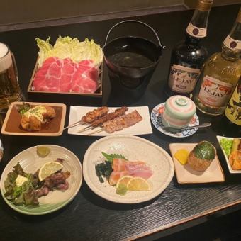 生ビールも！2時間飲み放題付き黒豚しゃぶ鍋コース　
