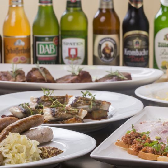 【当日予約OK】自家製ソーセージとメイン1種含めたスタンダードプラン！3850円（税込）《9品》