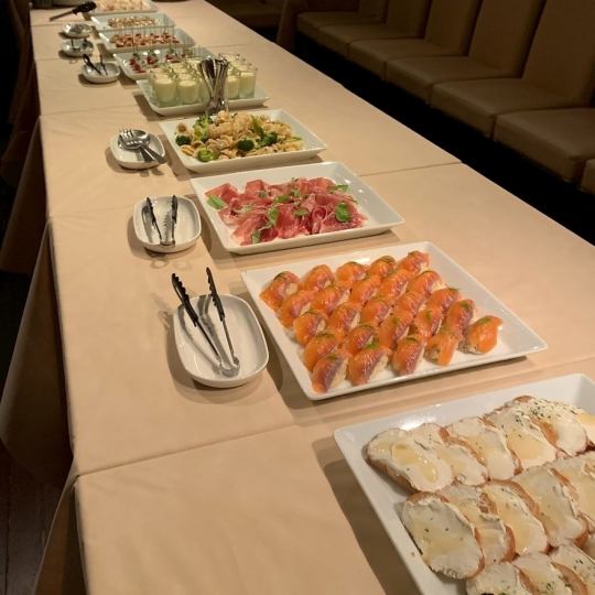 店内貸切ビュッフェご宴会プラン5500円（税込）《９品》