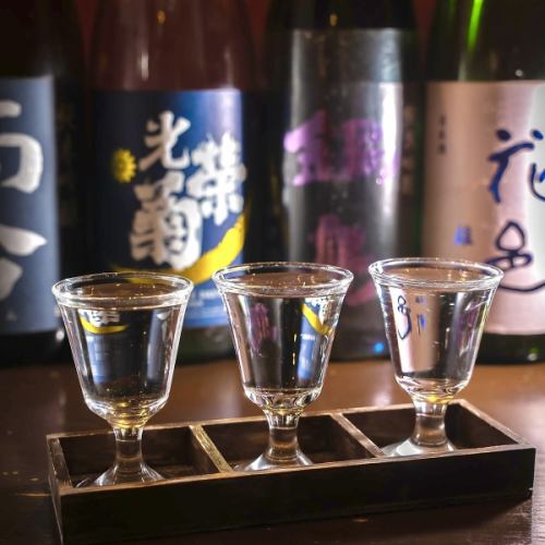 Drink and compare sake from all over the country ◎