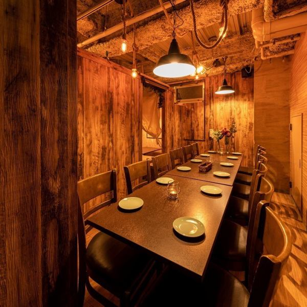 Our proud designer's private room ◆We offer private rooms perfect for special occasions such as dates and girls' birthday parties! ◆We also have private rooms for groups.The wooden-style private rooms create a unique warmth and softness! A 3-minute walk from Omiya Station!