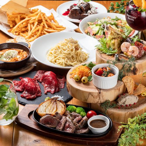 Enjoy exquisite meat and cheese dishes in a completely new private room♪