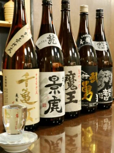 A wide variety of sake ◎