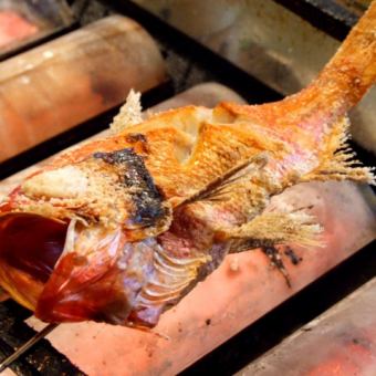 Grilled fish dishes, boiled fish dishes of fresh fresh fish