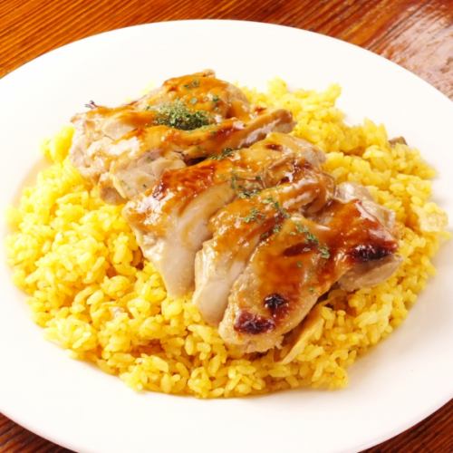 Teriyaki chicken and hot rice
