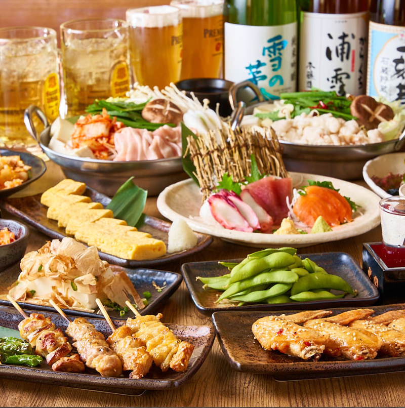 14 dishes including fried chicken and all-you-can-eat french fries + 2 hours all-you-can-drink for 2,780 yen