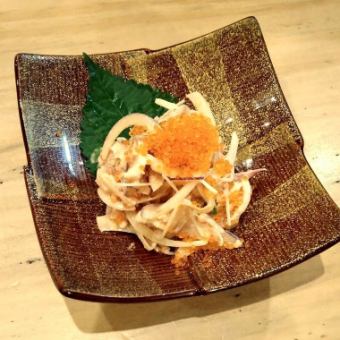 蒸し鶏明太マヨ