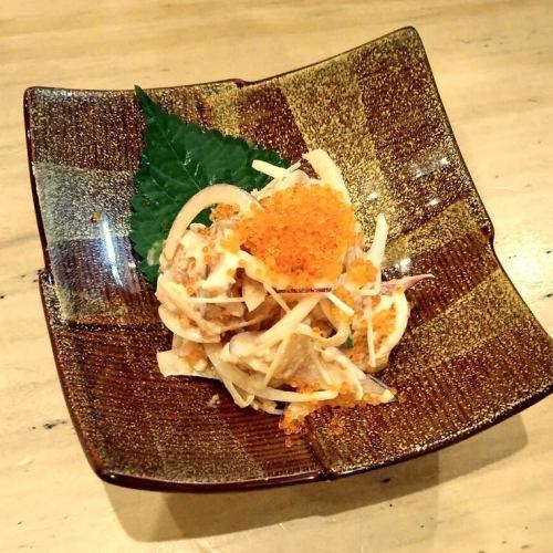 蒸し鶏明太マヨ