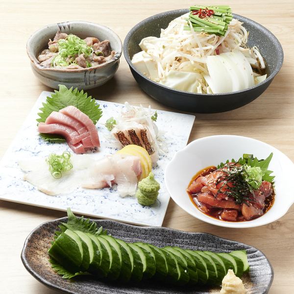 【お得な宴会】お造りや和牛すじ煮込みも！<2H飲み放題付きコース！5000円(税込)>