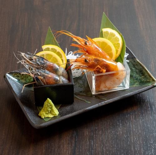 海老刺身2点盛り