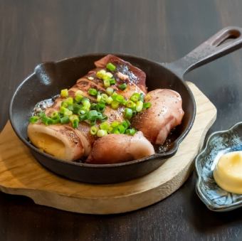 イカの丸焼きバター醤油