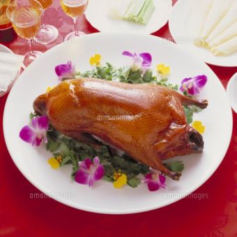 含2小时无限畅饮！梅子套餐 主菜是芳华园著名的北京烤鸭！《春宴/迎送会》