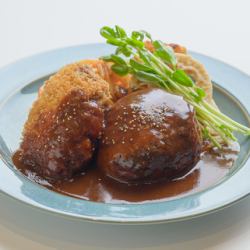メンチカツとハンバーグ