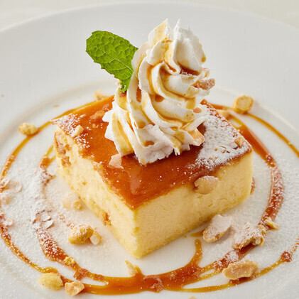 キャラメルナッツのスフレチーズケーキ