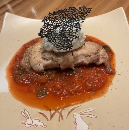 若鶏の香味焼き ラタトゥーユソース シングル