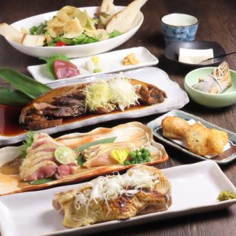 2時間飲み放題付き【月～金曜日限定◆カジュアルコース】名物の比内地鶏タタキ入り！全7品