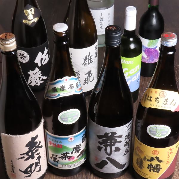 本格焼酎やナチュラルワインが充実◎