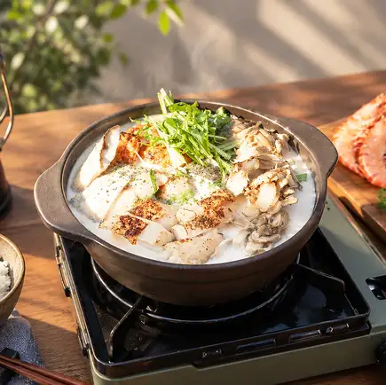 두유 백탕 냄비와 고기도 해물도 즐길 수 있는 BBQ 플랜 +2.5시간 음료 무제한