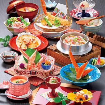 【かに釡飯会席】かに釡めしのかにづくし会席《潮騒 ‐しおさい‐》6,380円