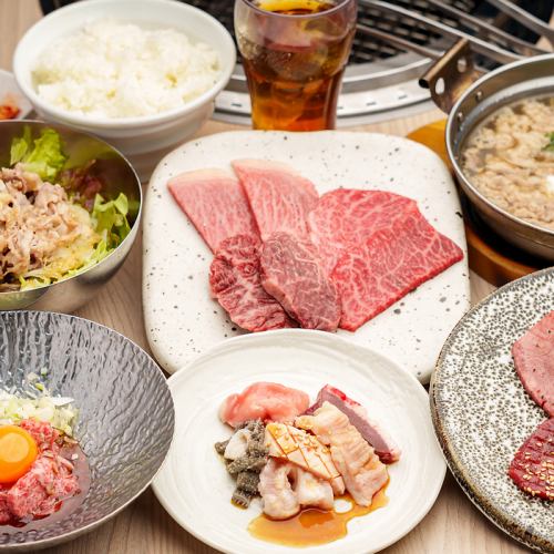 阿波黒牛の焼肉セット　★ソフトドリンク付き