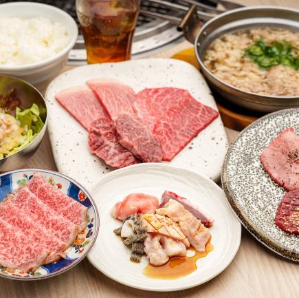阿波黒牛の焼肉セット　★ソフトドリンク付き