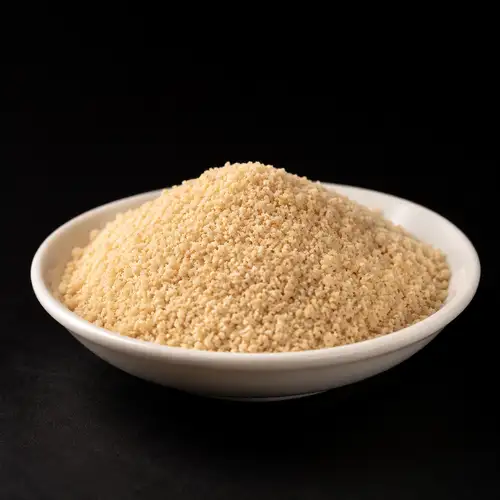We're particular about even the ground sesame seeds!