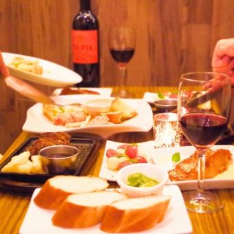 前菜＆ステーキ・デザート付き満足コース【お料理のみ】3,500円