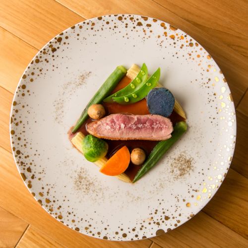 [Duck of duck meat] using French duck meat is a dish that can only be tasted now