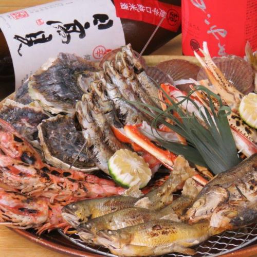 There is grilled seafood ♪