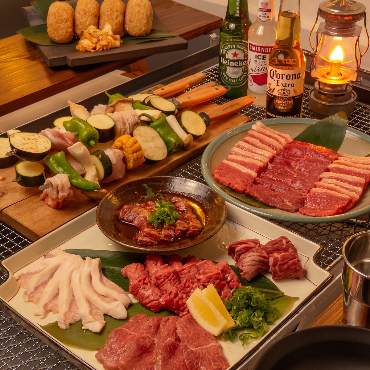 테라스석에서 전세 BBQ♪