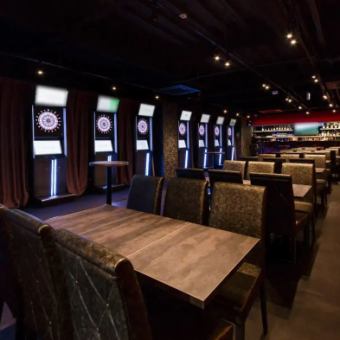店内貸切歓迎！！着席は20～40名様までＯＫ★広々空間で、ダーツをしながら宴会はいかが？ご要望などお気軽にお問合せください！