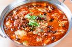 Stewed Sichuan-style fish in secret soup (you can choose sea bass or white fish)