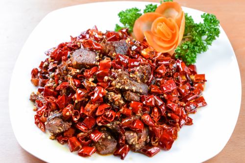 Lucky beef stir-fried crispy pepper