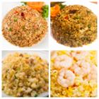 Sichuan sprouts fried rice, Chengdu bean drum fried rice, Gomoku fried rice, shrimp fried rice, white rice