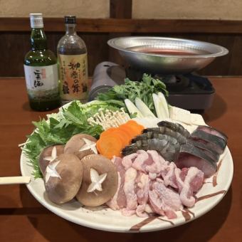 忘年会・新年会向け！松尾の特製鍋コース凛！19時までにご来店のお客様限定2時間飲み放題付