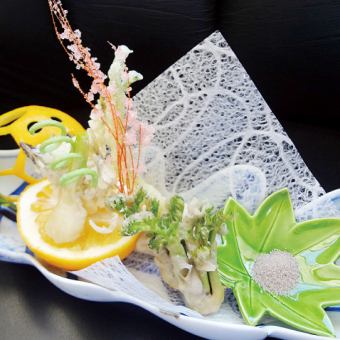 最好的天婦羅...天婦羅套餐[宮] 7550日元