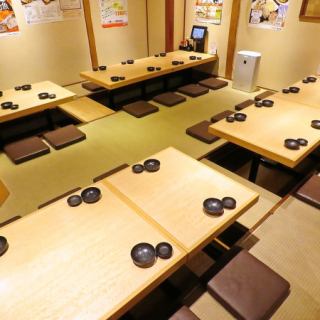 宴会のご利用に最適なお席も多数ご用意♪人数などお気軽にご相談下さい