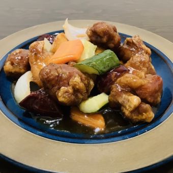 当地中国特色糖醋里脊