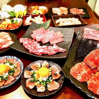 圧倒的コスパ!!原価率65％超!!厳選和牛コース(お肉330g+2時間飲み放題)【6500円（税込）】