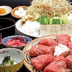 Sukiyaki course 3630 yen
