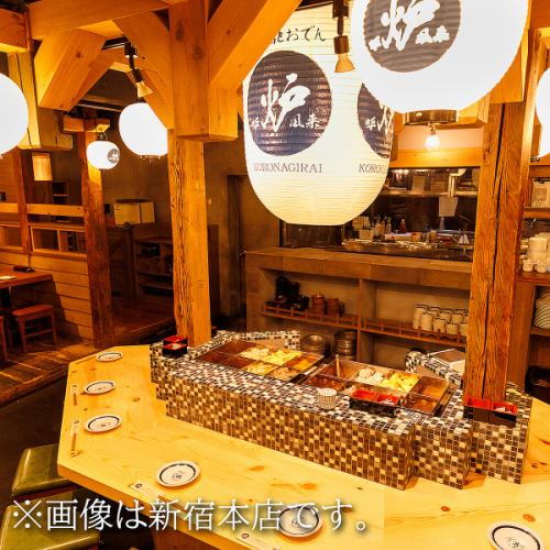 <p>感染症対策◎個室席も完備しておりますので接待等様々なお客様のニーズに合わせたお席へご案内致します。落ち着いた雰囲気のあるお席でのご宴会をお楽しみください。女子会、合コン、同窓会、デートなどにも是非ご利用ください♪</p>