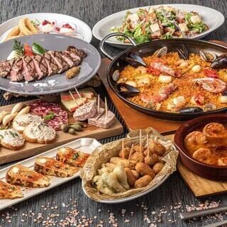 ■【OPEN記念】Cervezaルクア限定コース6500円⇒特別5500円(税込)忘年会おすすめプラン