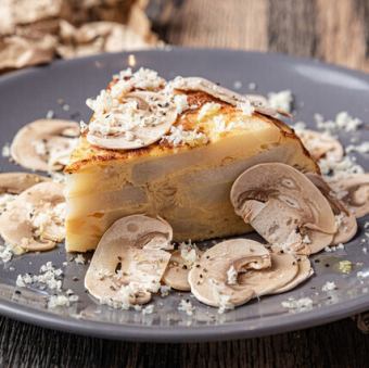 トルティージャ（マッシュルームとチーズ）