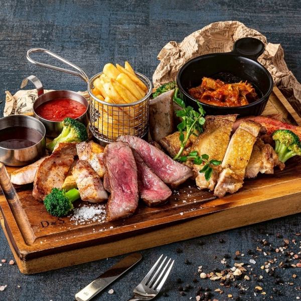 【おすすめ◎ボリューム満点♪】本場スペイン流 食べ比べ4種のミートプラッター