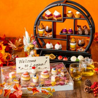 9/6~ [Enchanting Autumn Sweets Afternoon Tea] Flower plate with fresh rose decorations that are very popular on SNS