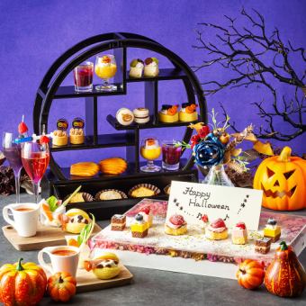 [Enchanting Halloween Afternoon Tea] + Flower Plate + Fresh Rose Decoration