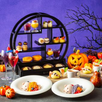 [Enchanting Halloween Afternoon Tea] + Favourite Color Bear + Fresh Rose Decoration